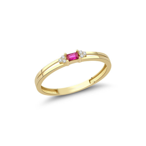 Baget Taşlı Ve Oval  Taşlı Minimal Yüzük